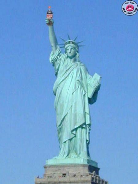 la statue de la liberté de boire!!!